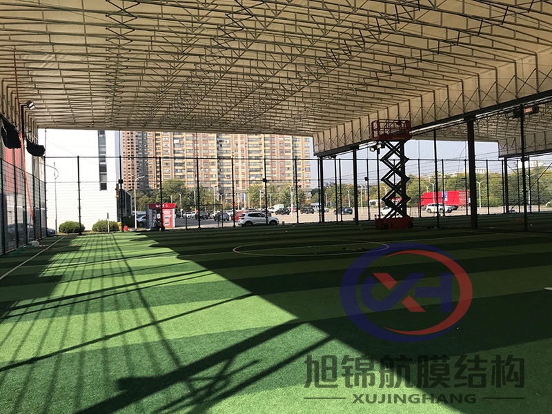 篮球场电动遮阳雨棚