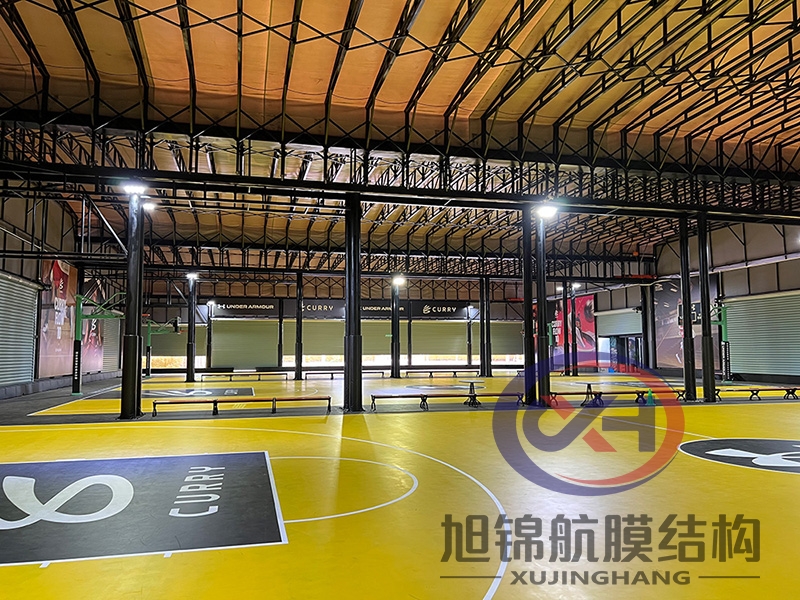 篮球场电动遮阳雨棚