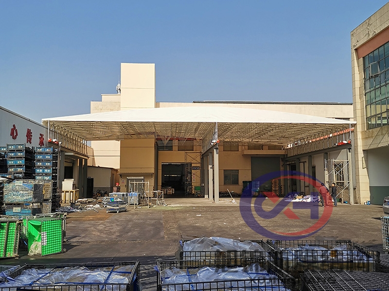 厂房电动遥控雨蓬