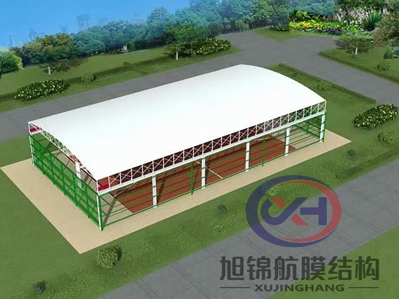 篮球场电动遮阳雨棚