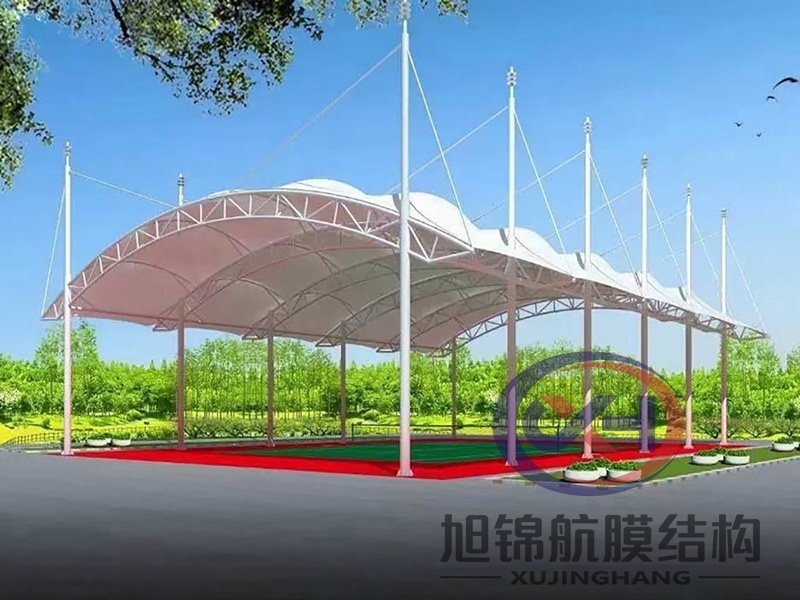 篮球场膜结构雨棚