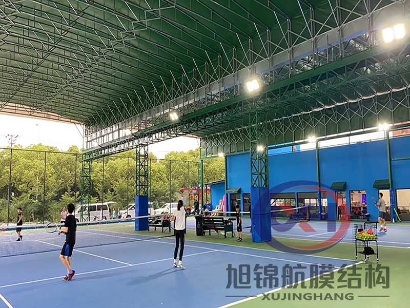 篮球场电动遮阳雨棚